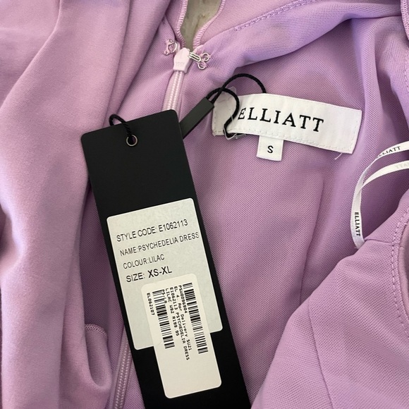 Elliatt Lilac Psychedelia Midi Dress - Picture 4 of 13